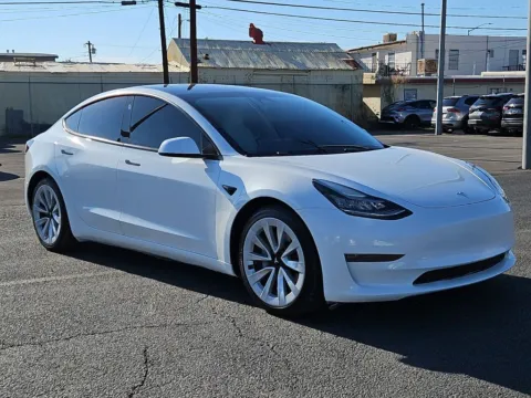 White 2021 Tesla Model 3 Long Range for sale in El Paso, TX