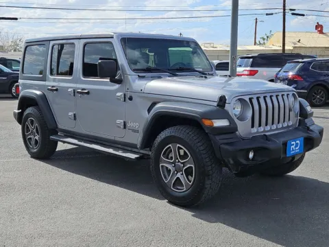 Silver 2018 Jeep Wrangler Unlimited Sport S for sale in El Paso, TX