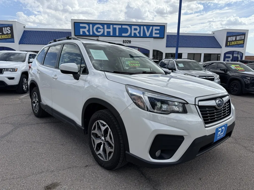 White 2021 Subaru Forester Premium for sale in El Paso, TX