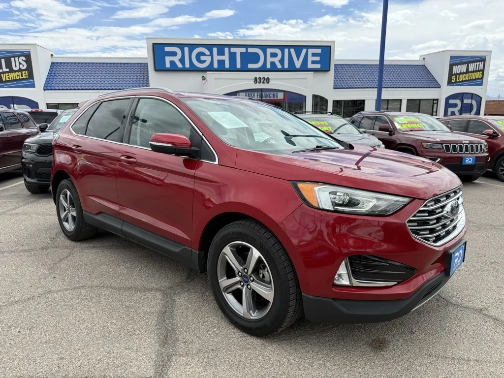 Red 2020 Ford Edge SEL for sale in El Paso, TX