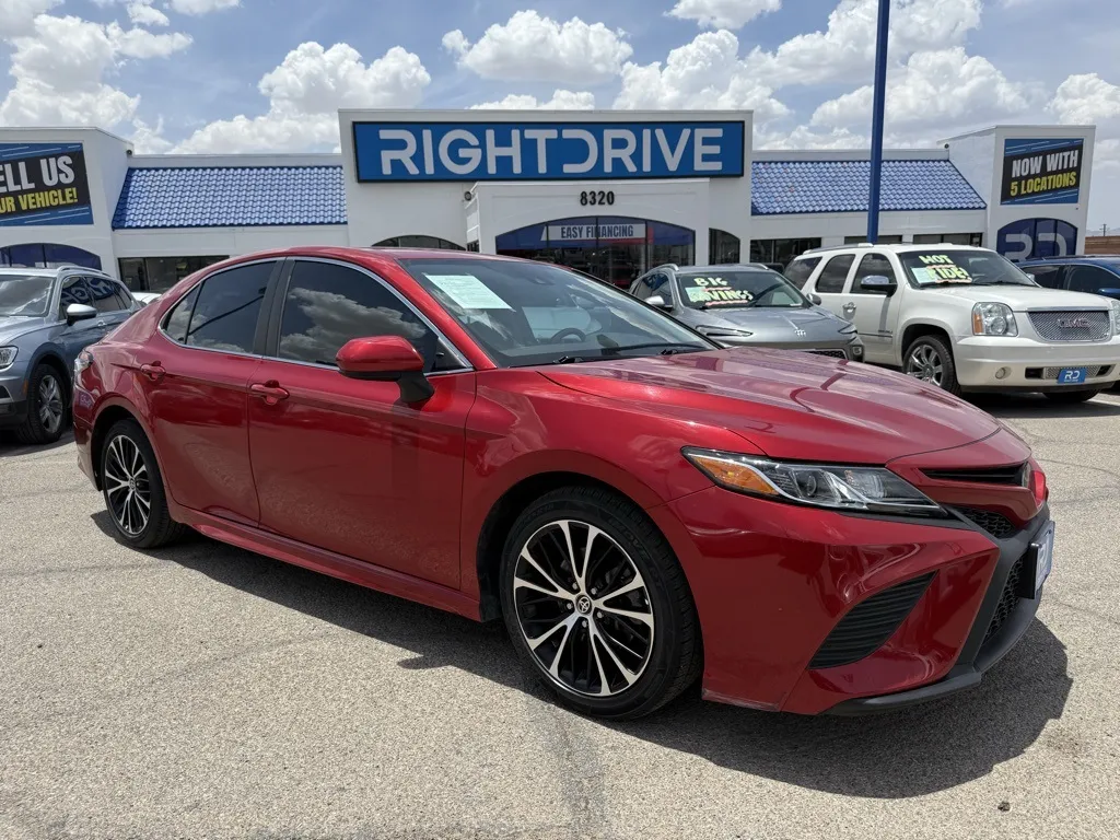 Red 2020 Toyota Camry SE for sale in El Paso, TX
