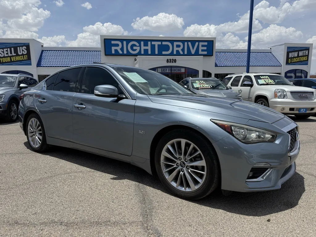 Blue 2018 INFINITI Q50 3.0t LUXE for sale in El Paso, TX
