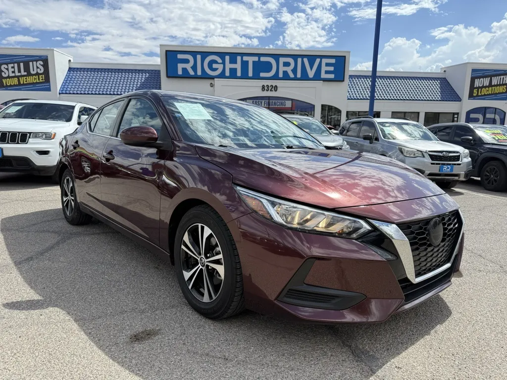 Red 2022 Nissan Sentra SV for sale in El Paso, TX