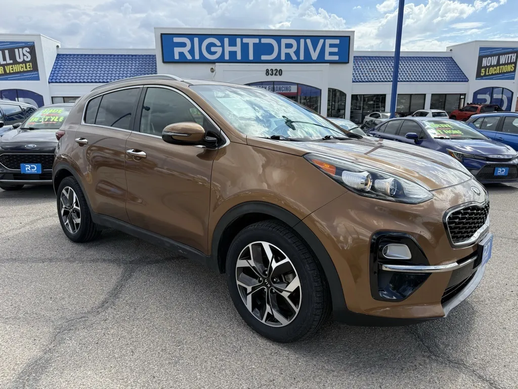Beige 2020 Kia Sportage EX for sale in El Paso, TX
