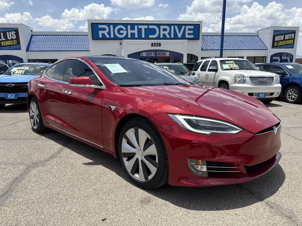 Red 2021 Tesla Model S Long Range for sale in El Paso, TX