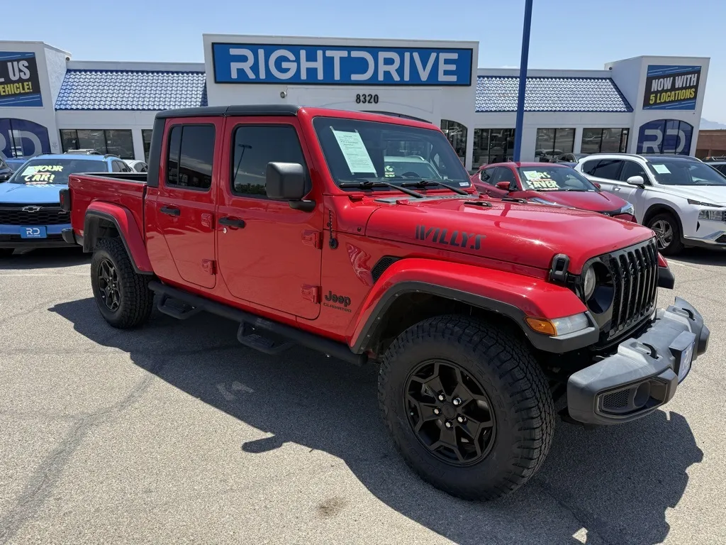 Red 2021 Jeep Gladiator Willys for sale in El Paso, TX