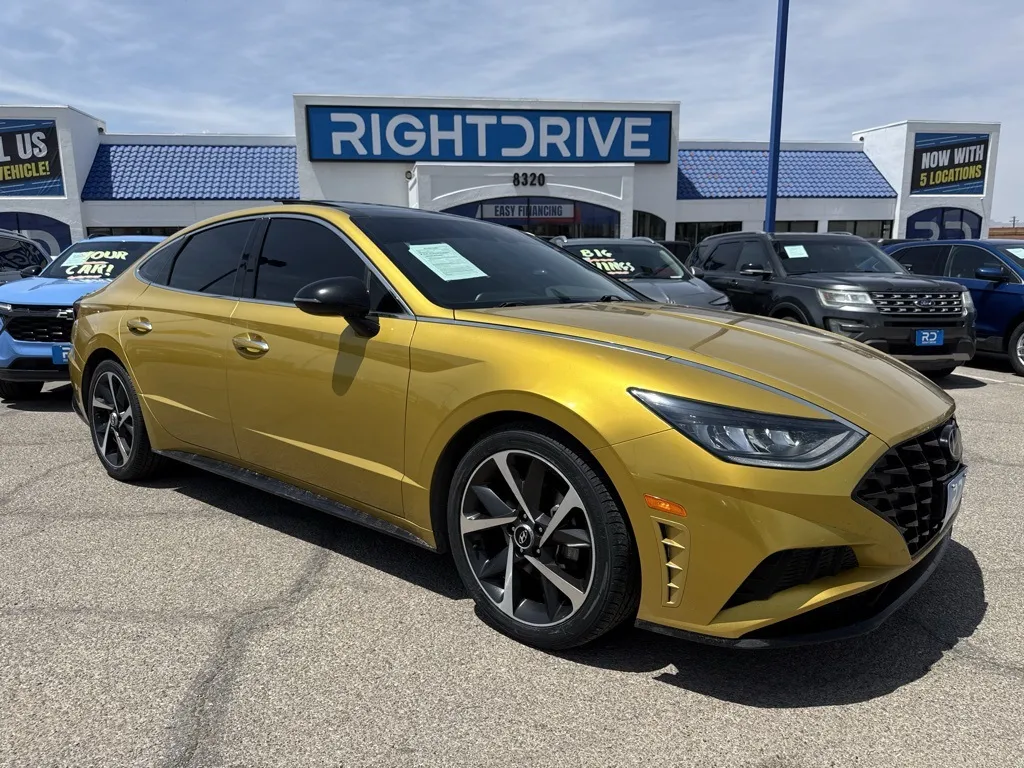 Yellow 2021 Hyundai Sonata SEL Plus for sale in El Paso, TX