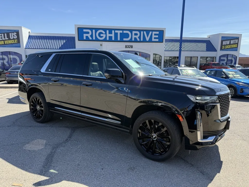 Black 2021 Cadillac Escalade ESV Premium for sale in El Paso, TX
