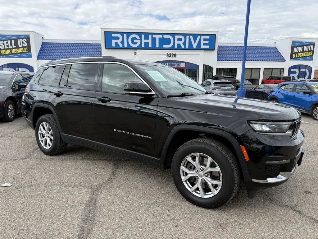 Black 2021 Jeep Grand Cherokee L Limited for sale in El Paso, TX
