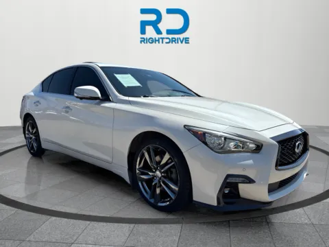 White 2021 INFINITI Q50 3.0t Signature Edition for sale in El Paso, TX