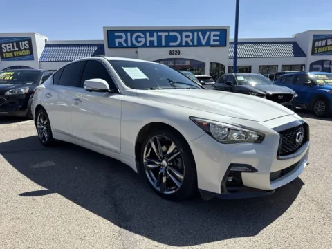 White 2021 INFINITI Q50 3.0t Signature Edition for sale in El Paso, TX