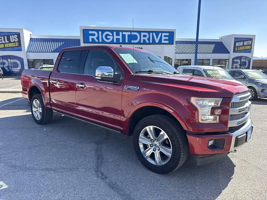Red 2017 Ford F-150 Platinum for sale in El Paso, TX
