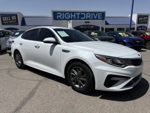 White 2019 Kia Optima LX for sale in El Paso, TX