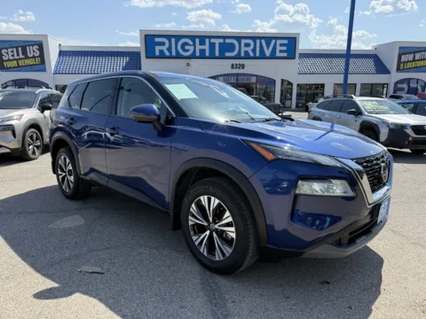 Blue 2021 Nissan Rogue SV for sale in El Paso, TX