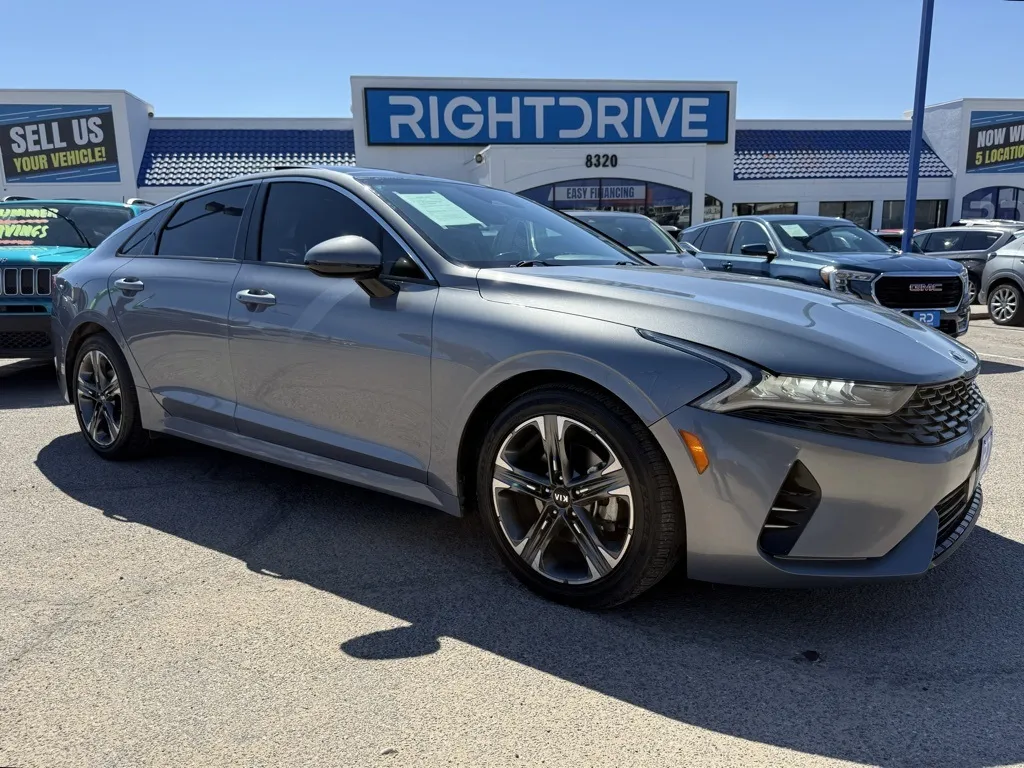 Silver 2021 Kia K5 EX for sale in El Paso, TX