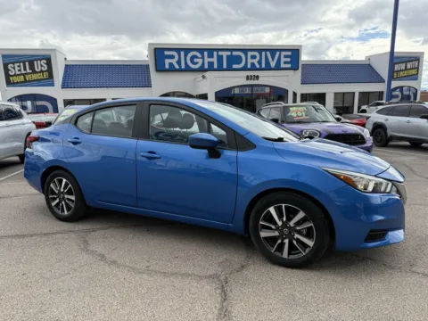 Blue 2020 Nissan Versa 1.6 SV for sale in El Paso, TX