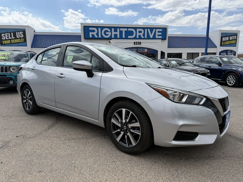 Silver 2021 Nissan Versa 1.6 SV for sale in El Paso, TX
