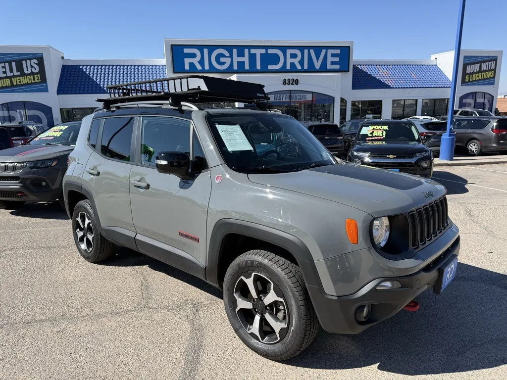 Gray 2022 Jeep Renegade Trailhawk for sale in El Paso, TX