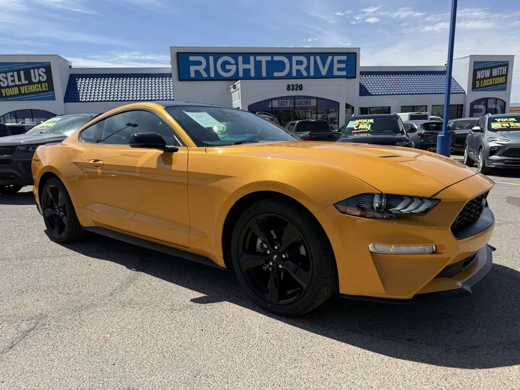 Orange 2022 Ford Mustang EcoBoost Premium for sale in El Paso, TX