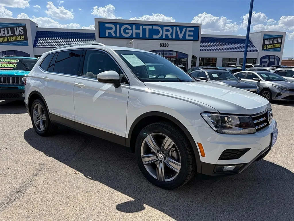 White 2021 Volkswagen Tiguan 2.0T SEL for sale in El Paso, TX
