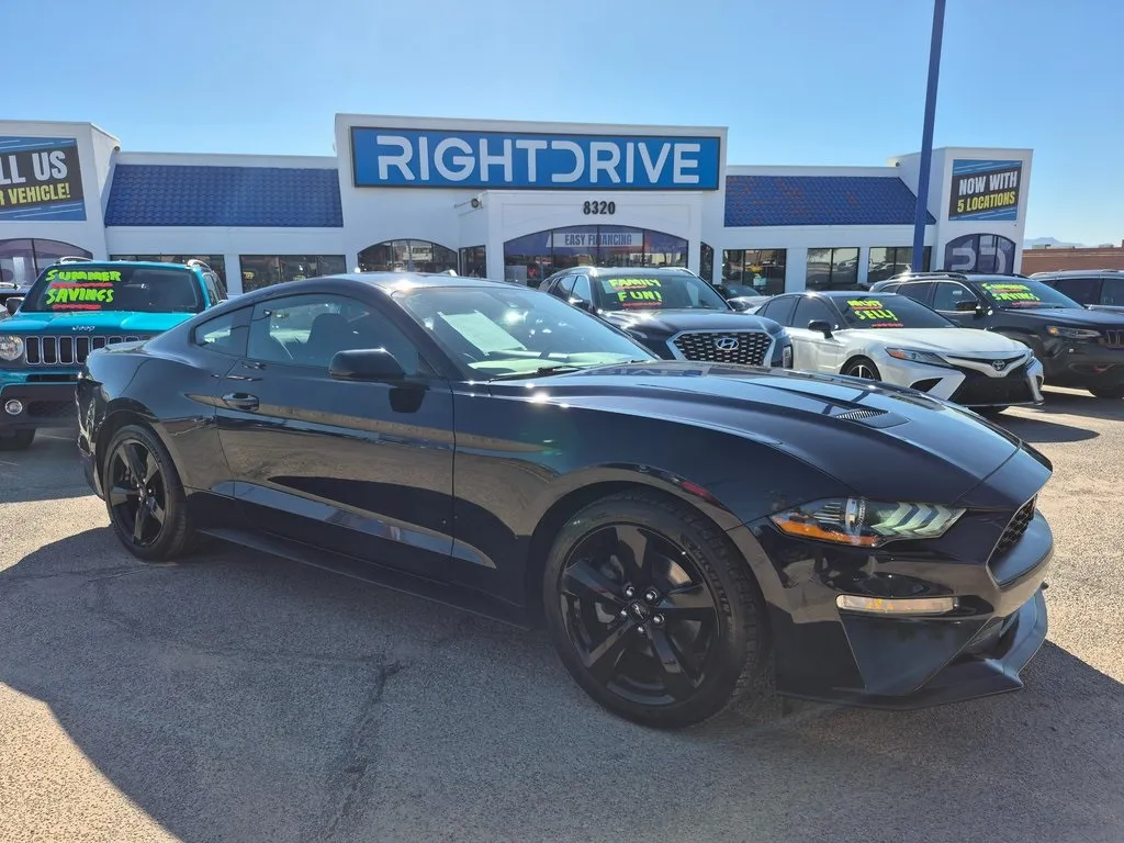Blue 2021 Ford Mustang EcoBoost for sale in El Paso, TX