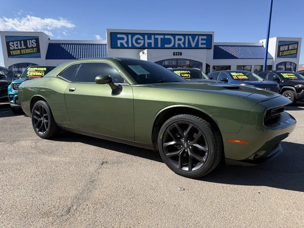 Green 2021 Dodge Challenger SXT for sale in El Paso, TX
