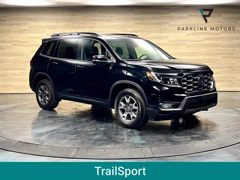 Black 2022 Honda Passport TrailSport for sale in Salt Lake City, UT