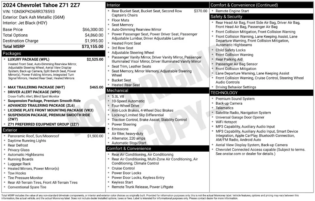Chevrolet Tahoe photo 12