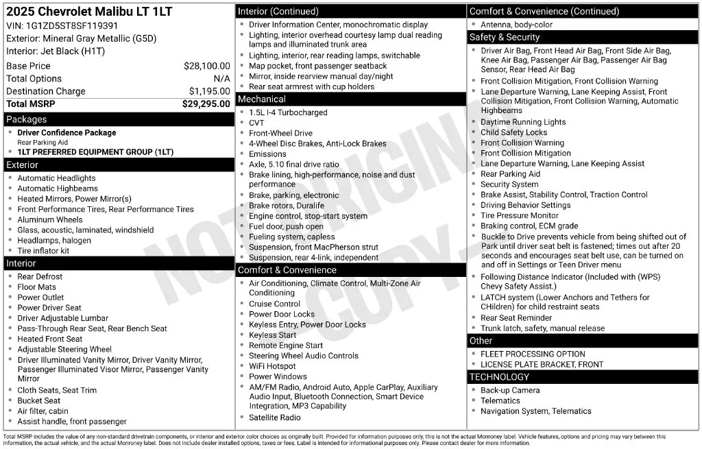 Chevrolet Malibu photo 11