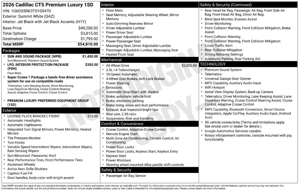 Cadillac CT5 photo 12