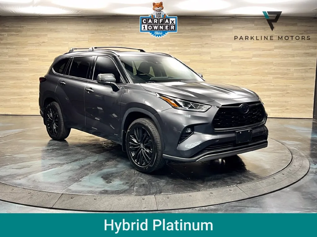 Gray 2024 Toyota Highlander Hybrid Platinum for sale in Salt Lake City, UT