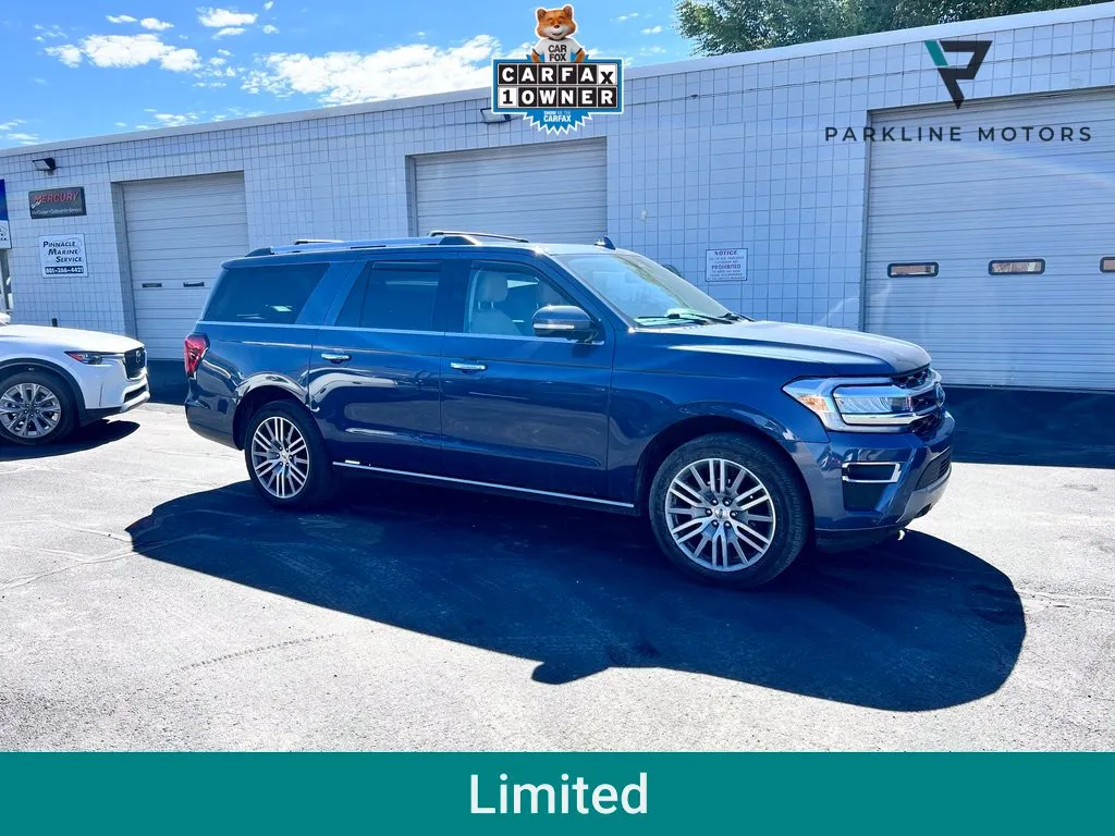 Blue 2022 Ford Expedition Max Limited for sale in Salt Lake City, UT