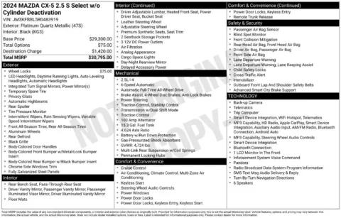 Another view of 2024 Mazda CX-5 2.5 S Select Package for sale in Salt Lake City, UT at Parkline Motors