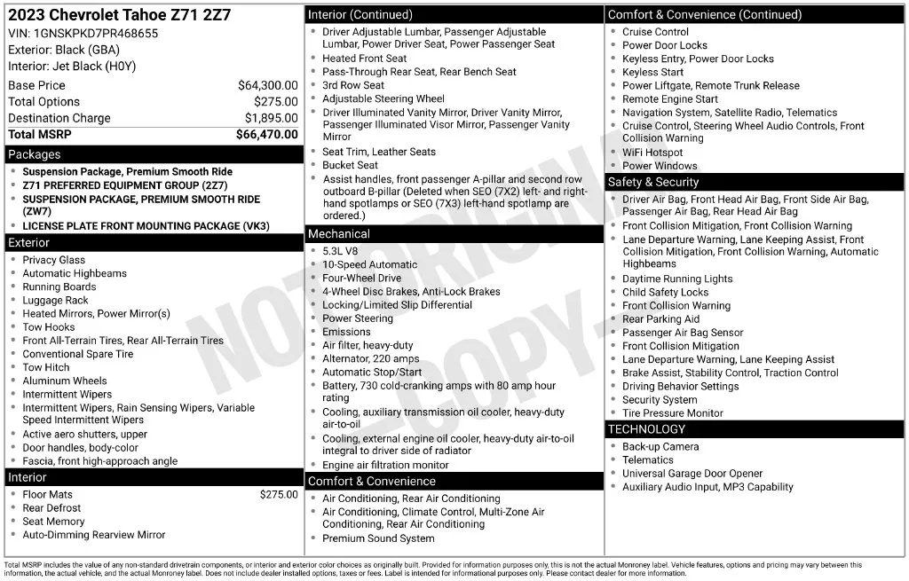 Chevrolet Tahoe photo 11