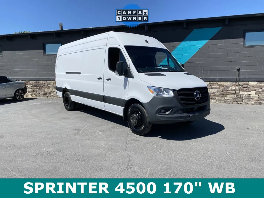 White 2021 Mercedes-Benz Sprinter 4500 Cargo Van 170 in. WB for sale in Salt Lake City, UT