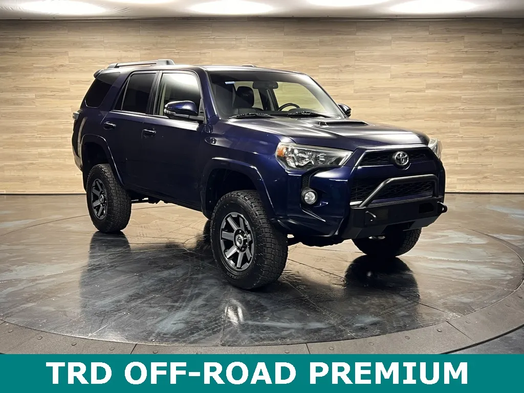 Blue 2017 Toyota 4Runner TRD Off-Road Premium for sale in Salt Lake City, UT