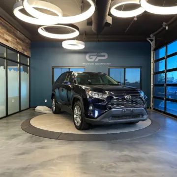 Blue 2021 Toyota RAV4 XLE Premium for sale in Kaysville, UT