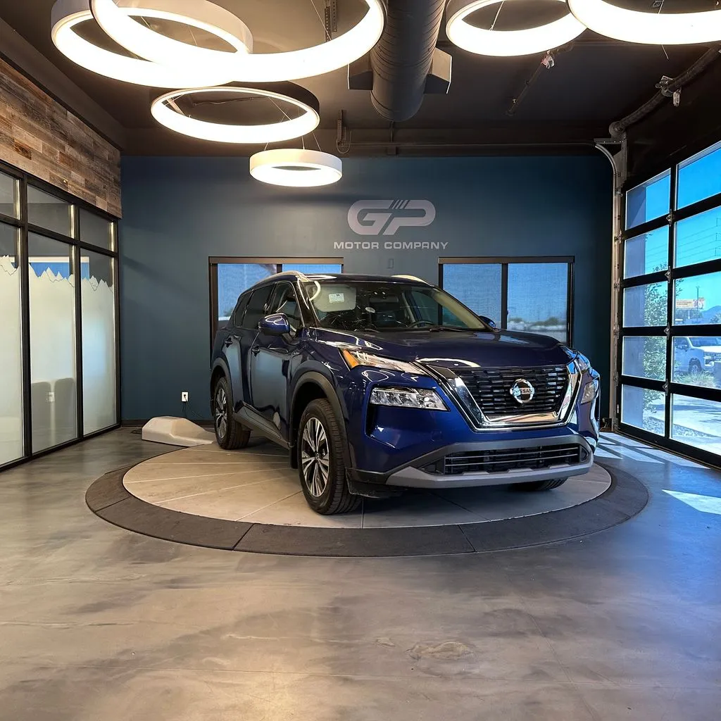 Blue 2021 Nissan Rogue SV for sale in Kaysville, UT