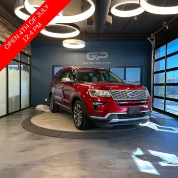 Red 2018 Ford Explorer Platinum for sale in Kaysville, UT