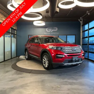 Red 2022 Ford Explorer Limited for sale in Kaysville, UT