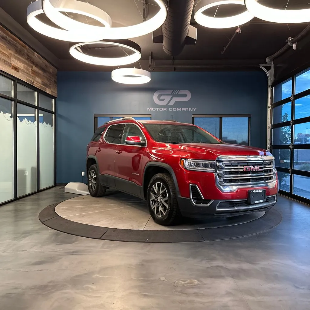 Red 2021 GMC Acadia SLE for sale in Kaysville, UT
