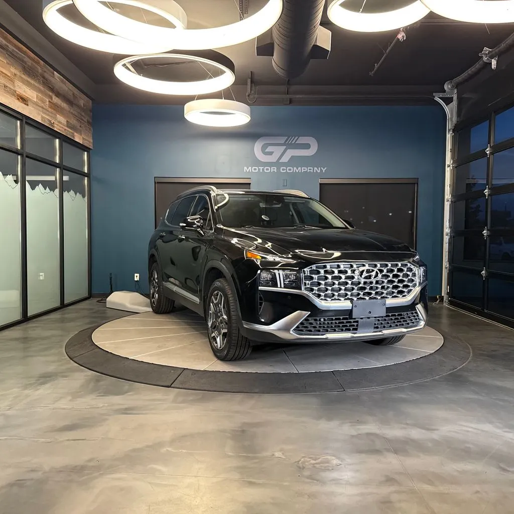 Black 2022 Hyundai Santa Fe Hybrid Limited for sale in Kaysville, UT