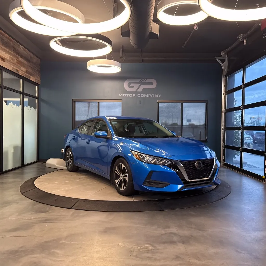 Blue 2021 Nissan Sentra SV for sale in Kaysville, UT