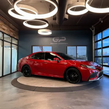 Red 2021 Toyota Camry Hybrid XSE for sale in Kaysville, UT