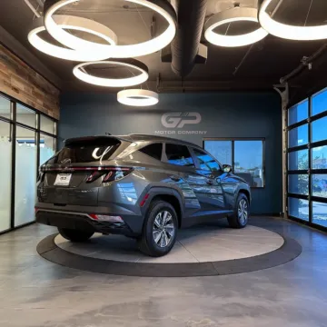Another view of 2023 Hyundai Tucson Hybrid Blue for sale in Kaysville, UT at GP Motor Company