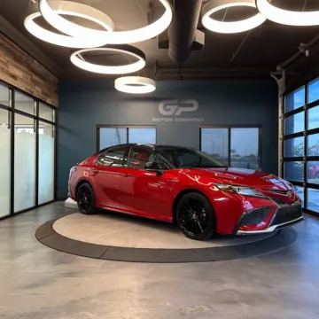 Red 2021 Toyota Camry Hybrid XSE for sale in Kaysville, UT