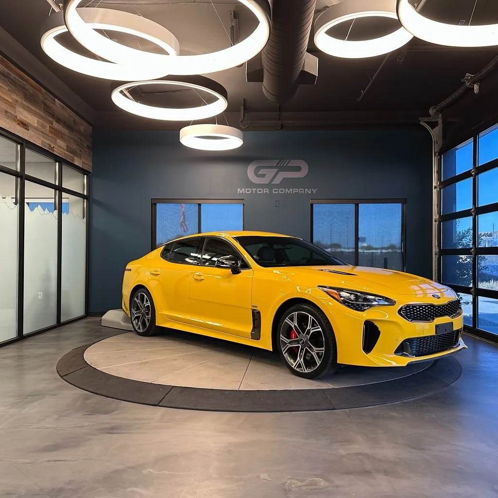 Yellow 2018 Kia Stinger GT for sale in Kaysville, UT