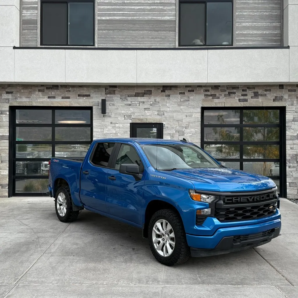 Blue 2024 Chevrolet Silverado 1500 Custom for sale in Kaysville, UT