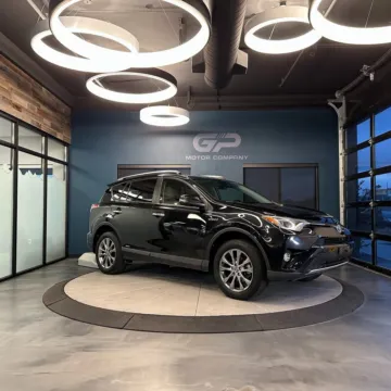 Black 2017 Toyota RAV4 Hybrid Limited for sale in Kaysville, UT