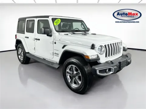 White 2019 Jeep Wrangler Unlimited Sahara for sale in Framingham, MA